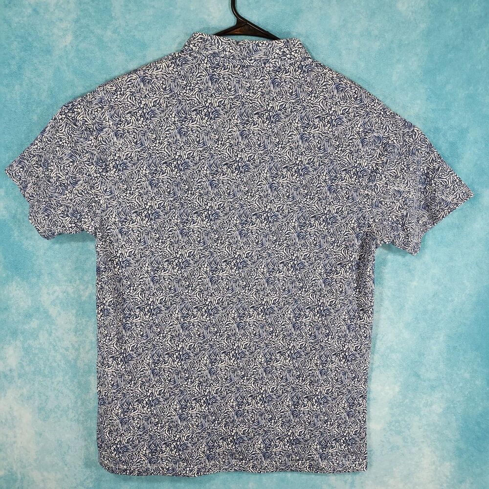 JB Workshop Men's Polo Shirt, Blue White, Size Large - Picture 2 of 4